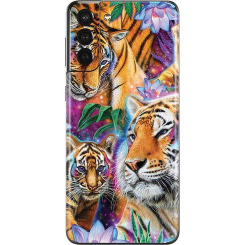 Daydream Galaxy Tigers by Sheena Pike Galaxy S21 Plus 5G Skin